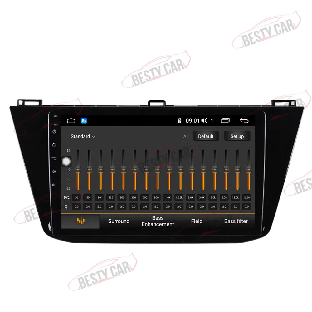 Perfect 10.1" Android 8.1 Car Multimedia Player Stereo Radio for Volksweagen VW Tiguan L 2017 18 GPS Navigation Head Unit DSP 2.5D+IPS 3