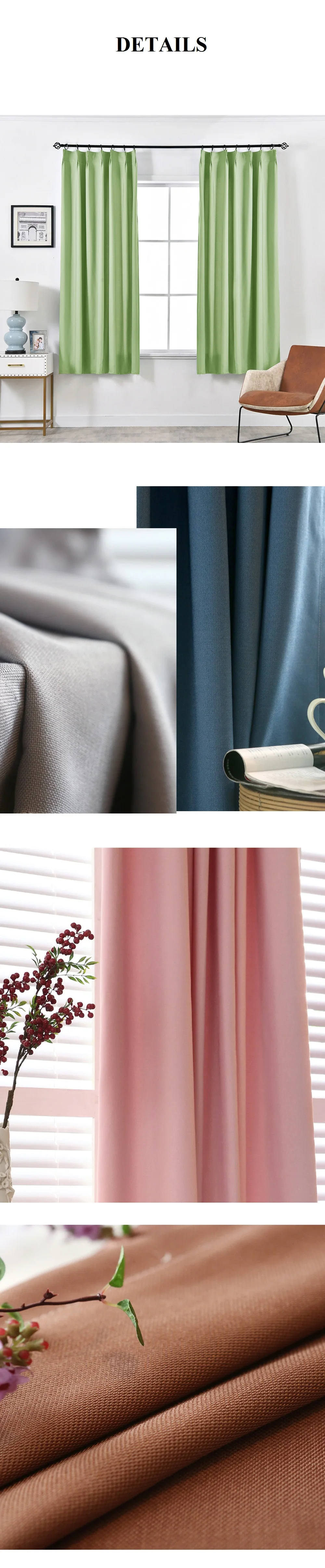 LOZUJOJU Solid Thick Drops High Shading Short Curtains Elegant All Match Style for Bedroom Kitchen windows Fabric Thread Tape
