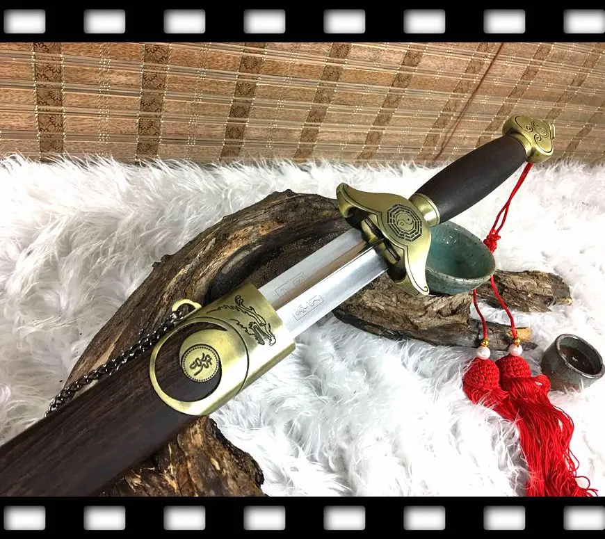 TOP QUALITY CHINESE WUSHU SWORD TAI CHI JIAN STAINLESS STEEL BLADE TAI