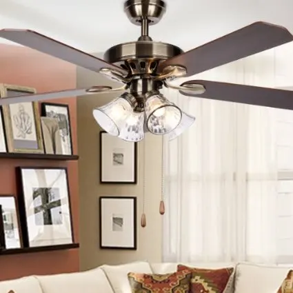 

European-style ceiling fan light (multicolor)