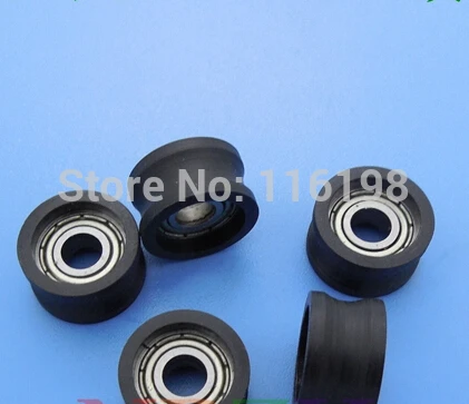 

BU0515 625zz 625 Nylon wheel hanging / ball bearing with pulley wheel for doors and windows 5x15.4x8.4MM