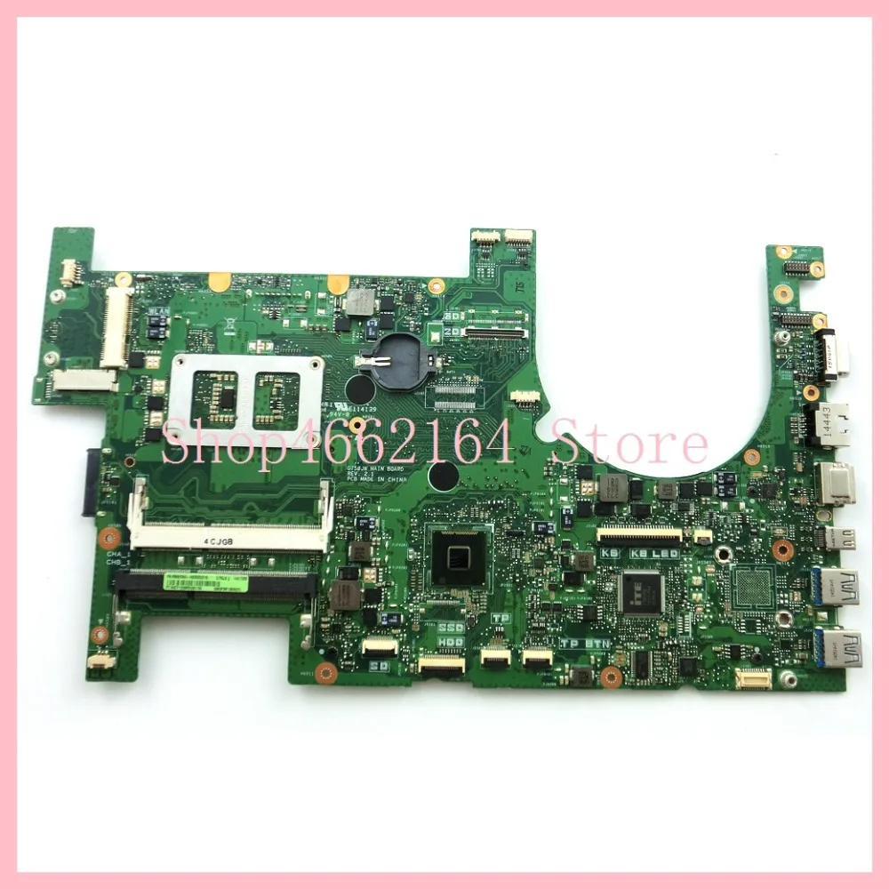 Finest  G750JX / 2D I7-4700CPU Laptop motherboard For ASUS G750JS G750JM G750JW G750JH G750JX G750J G750 No