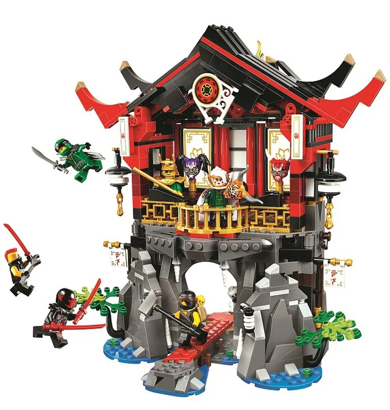 

10806 Ninjagoing Temple Of Resurrection Compatible Legoings Ninja Block Set Creative Building Toys For Children 809pcs