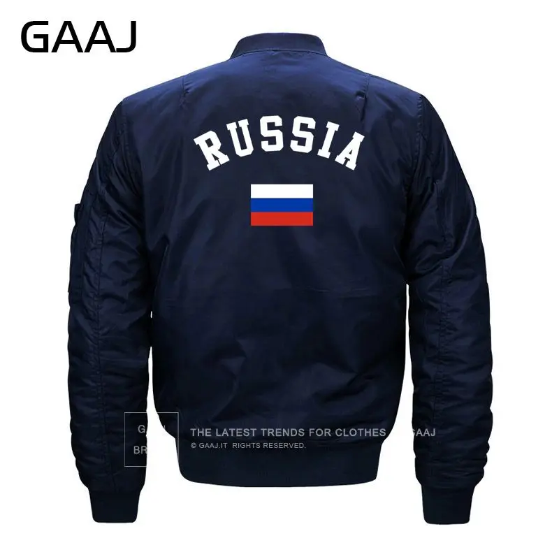GAAJ русская куртка Россия мужская куртка с изображением флага ветровка флисовая 7XL 8XL теплая парка армейская осенняя куртка размера плюс Militar - Цвет: Thin Navy