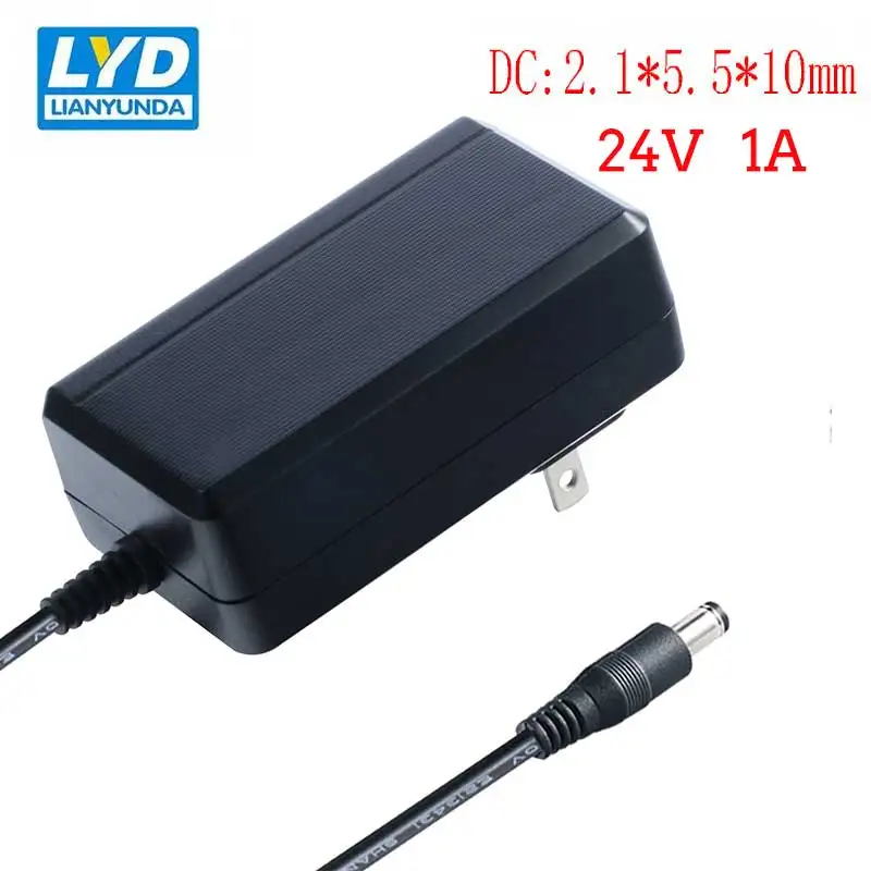 

90-264v Adapter Dc24v 1 Amp Ac Dc Power 24V Adapter Supply 24vdc 1A Wall Power Supply Adapter 24W 24V 1A