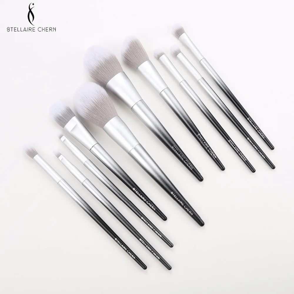 

SC Series easy 10Pcs Makeup Brushes Tool Set Cosmetic Podwer Eye Shadow Foundation Blush Blending Beauty Make Up Brush