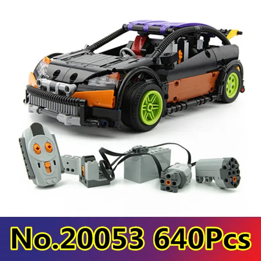 

New Model building kits compatible with lego CITY 640PCS The Hatchback Type RC 3D blocks Educational toys hobbies for children