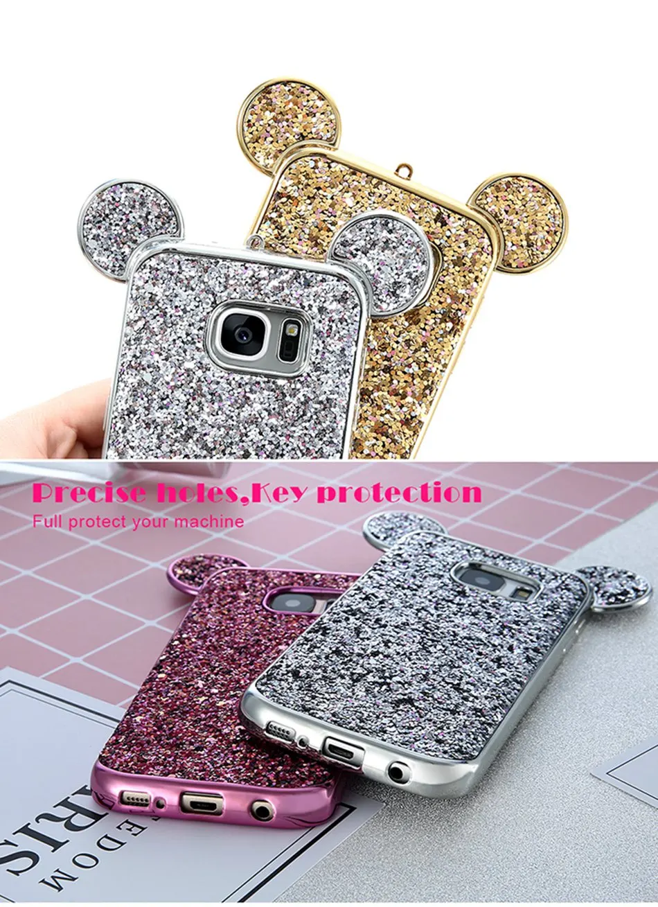 Glitter TPU Phone Case For iPhone 7 6S Plus 5 (3)