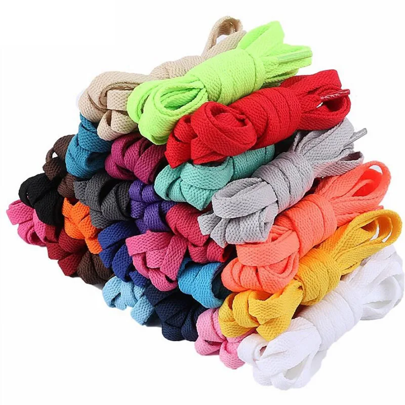 3Pairs  Classic Flat Sole Canvas Shoelaces Casual With Black Gray Red Green Yellow Laces Running Woven Laces Sport Casual Lacing
