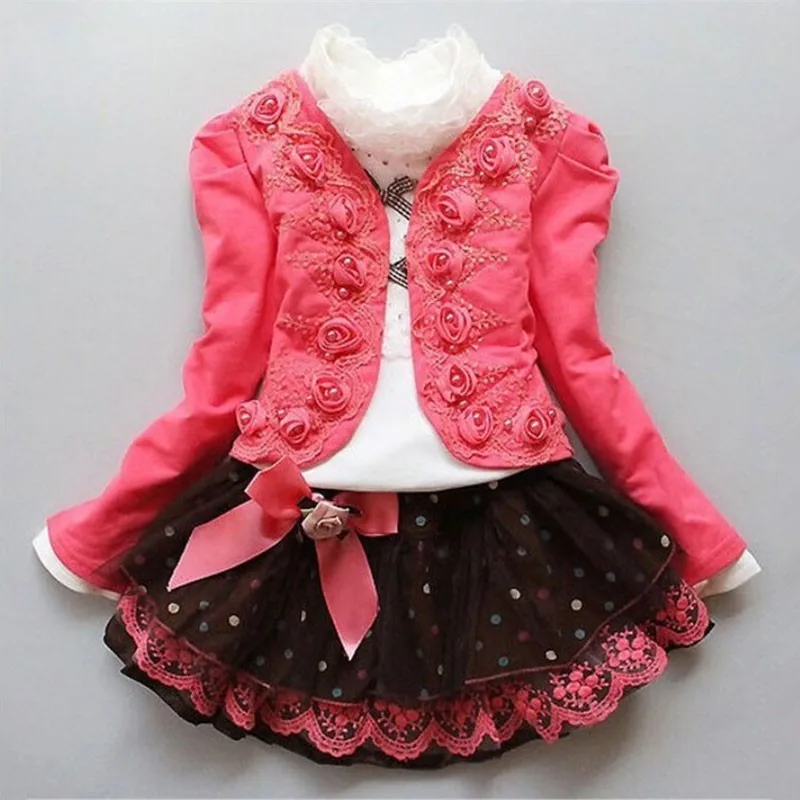 Girls flower clothes sets