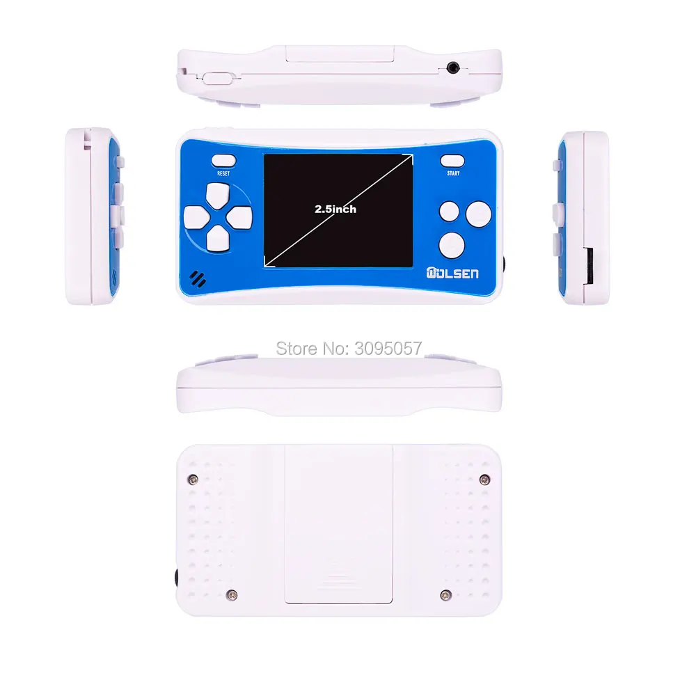 Wolsen 2.5 inch handheld game systems with built-in games 152 games for Kid 8 Bit Video game system