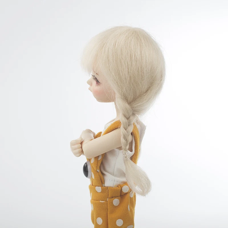 Новое поступление 6-7 дюймов 1/6 Bjd SD кукольный парик модный стиль мохеровая проволока двойной плетеный кукольный парик волосы для кукол аксессуары