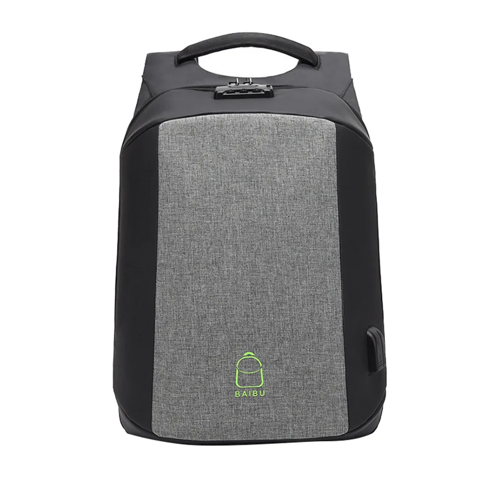 

Multifunction USB charging Men 15.6 inch Laptop Backpacks For Teenager Fashion Male Mochila Leisure Travel backpack anti thief