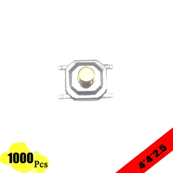 

1000pcs/lot touch switch 5.2*5.2*2.5mm 4 PIN Metal Tactile 12V Micro SMT Push Button tact switch High-Quality