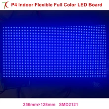Крытый P4 rgb гибкий полноцветный светодиодный модуль для colunm светодиодный экран матричный smd2121 hub75 billboard