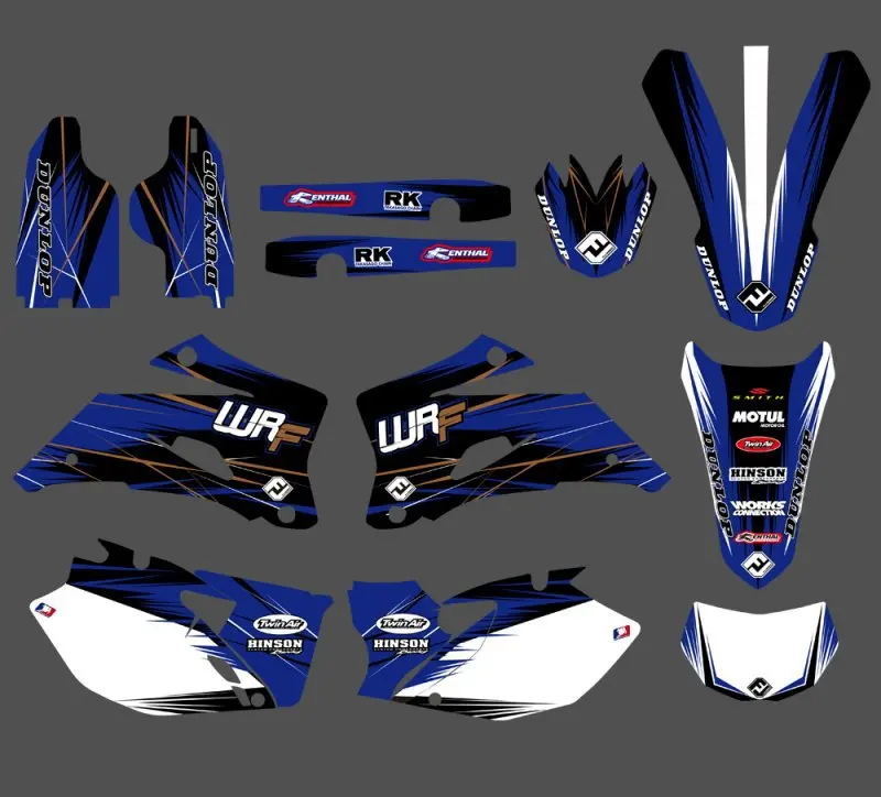 

New Style TEAM GRAPHICS & BACKGROUNDS DECALS STICKERS Kits For Yamaha WR250F WR450F 2007 2008 2009 2010 2011 WR 250F 450F