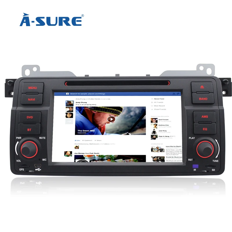 A-Sure SAT NAV Auto Radio Navigation DVD GPS For BMW 3 Series E46 318 320d 325 Rover 75 MG ZT In-Car Stereo BT | Автомобили и
