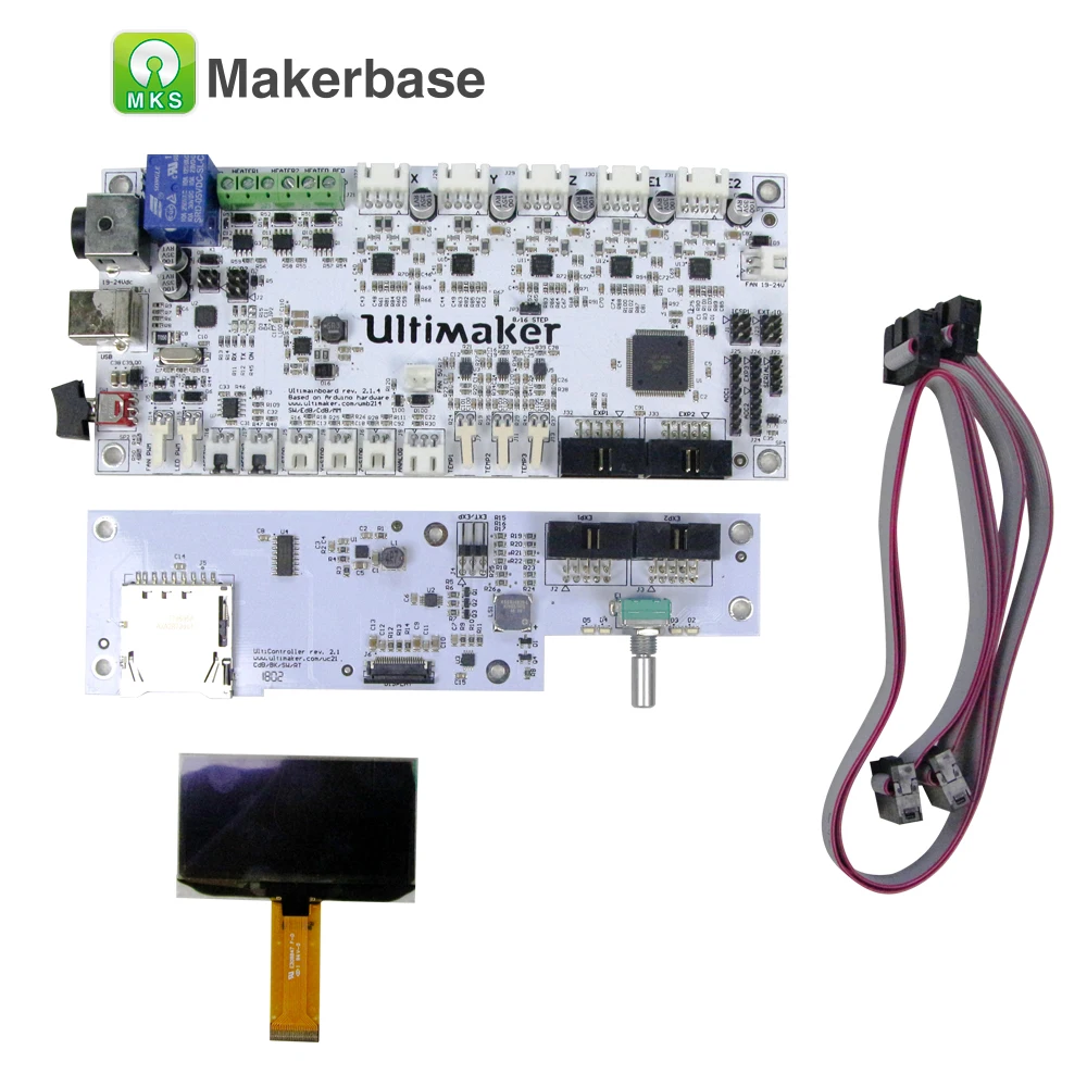 

Ultimaker V2.1.4 mainboard with OLED screen kit UM2 smart controller board circuit mother board PCB electronic control panel