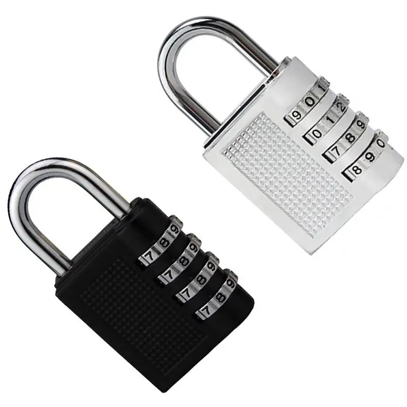 

4Digit Combination Password Lock Suitcase Luggage Metal Security Lock Code Padlock Zinc Alloy Cupboard Cabinet Locker Keyed Lock