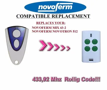 

for NOVOFERM NOVOTRON 504 MAX43-4 433,92mhz Rolling code new Multi brand Universal remote