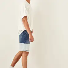 Trendyol Индиго для мужчин батик мыть деним новые шорты TMNSS19SR0003