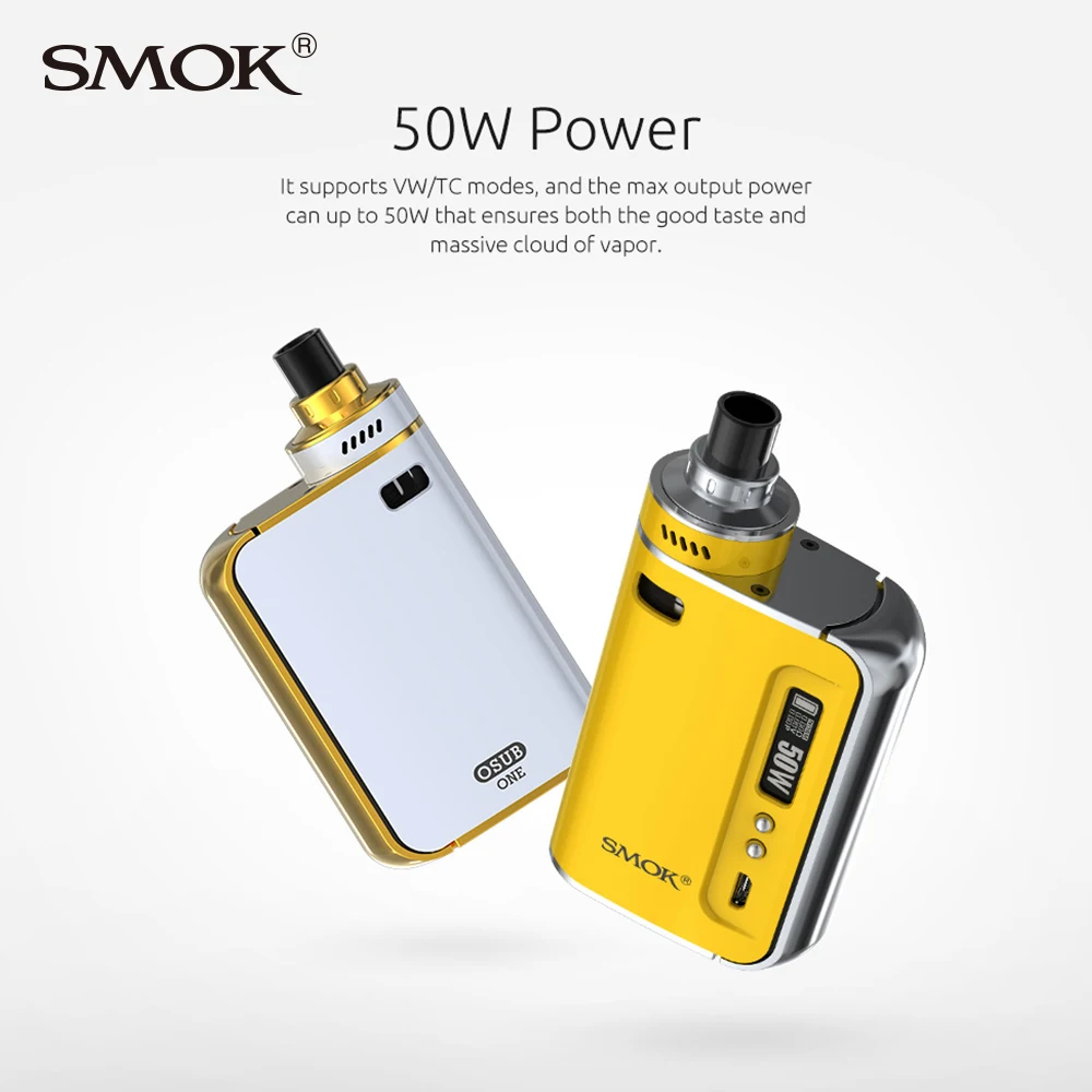 SMOK OSUB One TC Starter Kit электронная сигарета испаритель 50 Вт 2200 мАч Vape Top Aiflow vs Al85 vape|kit vape|e