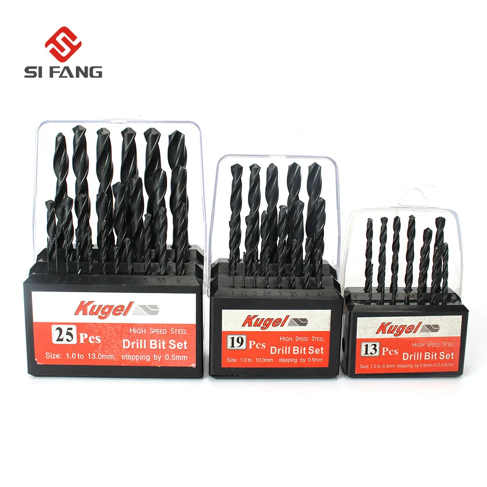 13 Pcs 1.5mm 2mm 2.5mm 3mm 3.2mm 4mm 4.5mm 4.8mm 5mm Twist Drill Bit w Case