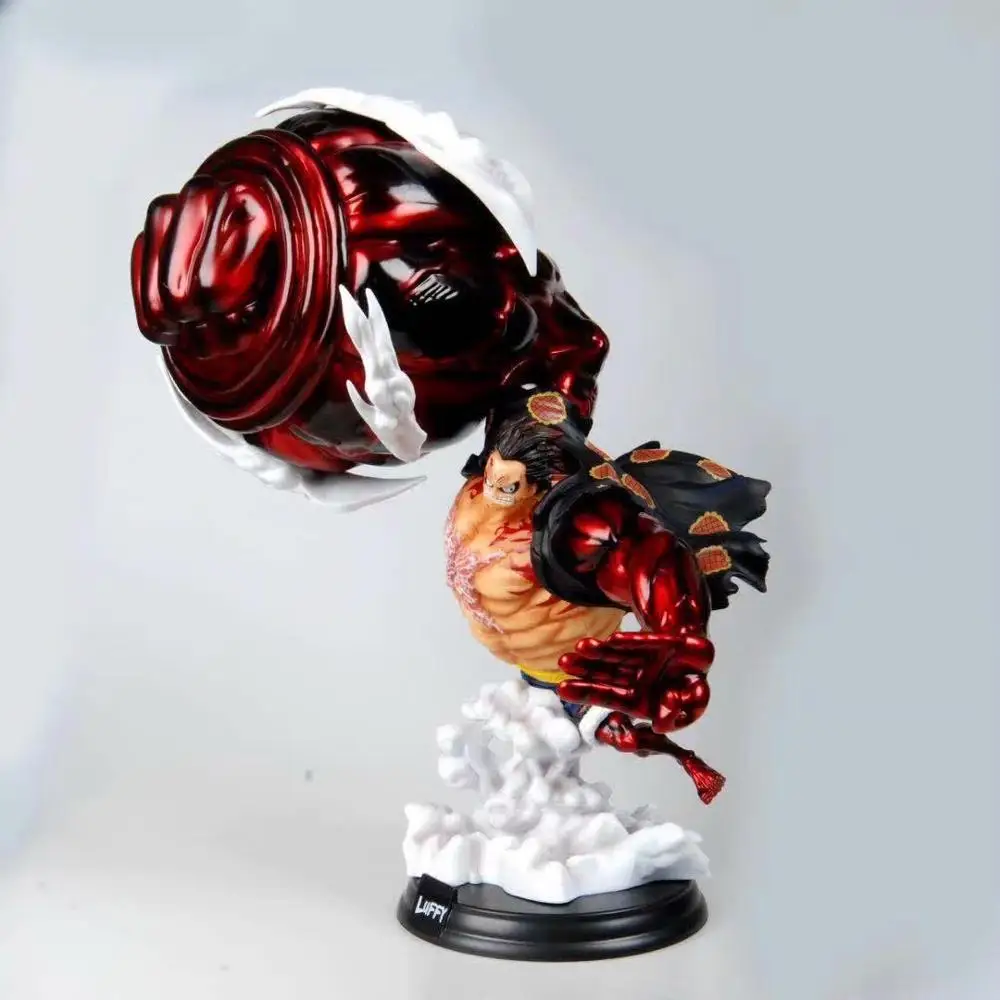 once Piece caliente 39 cm Monkey D. Luffyde Gear fourth Big PVC figura modelo juguetes Luffy batalla Ver figuras Dropshipping. | Дом и сад