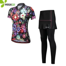 WOSAWE 2019 Women Cycling Jersey Sets Sportswear Quick Dry Wear MTB Road Bike Bicycle Cycle Clothing Summer Short Sleeve Suits