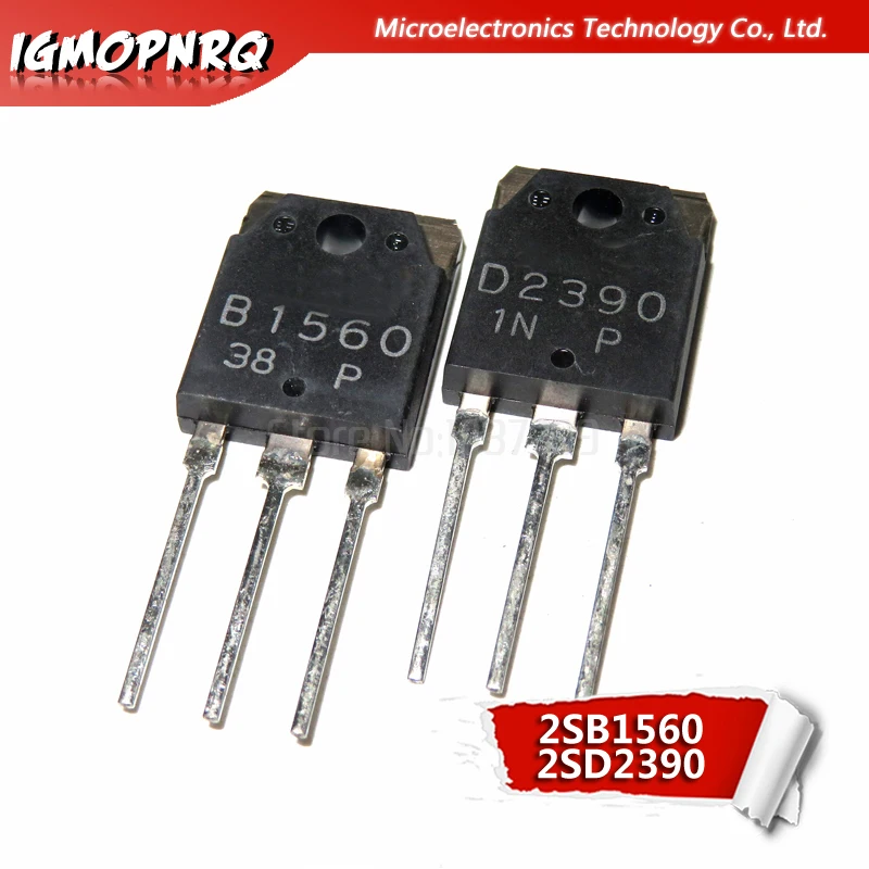 4 шт. B1560 D2390 2 пары (2 2SB1560 + 2psc 2SD2390) оригинал | Электронные компоненты и