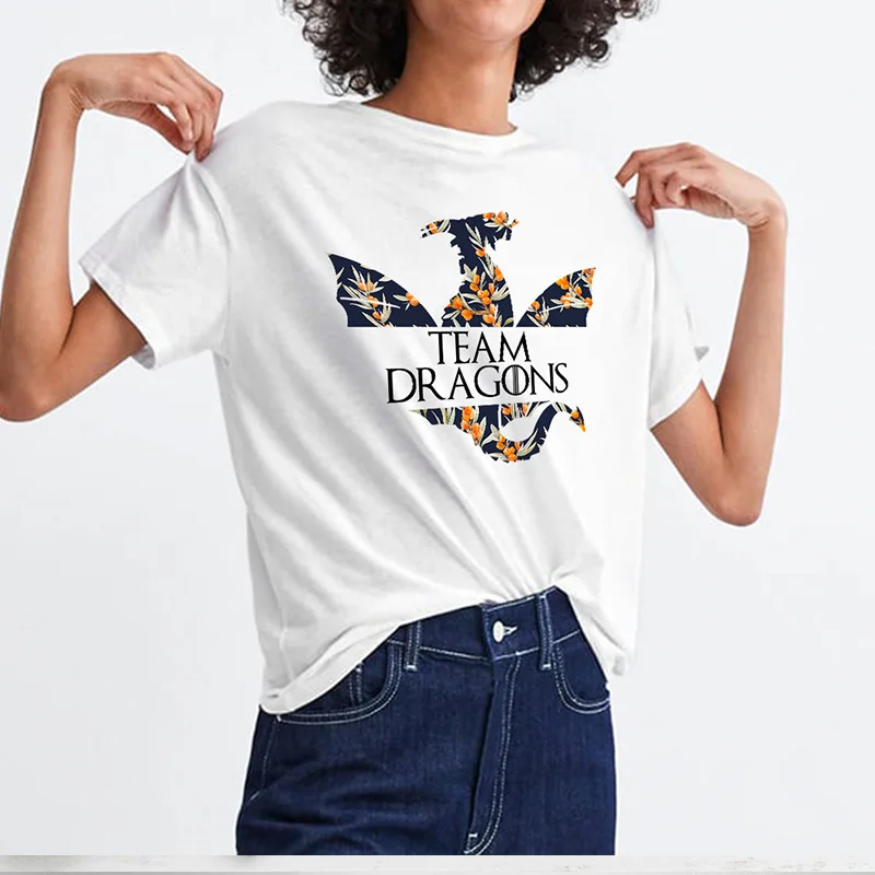 

Camiseta Dracarys Women Tshirt Mother of Dragons T-Shirt Game of Thrones TV and Movie T Shirts Khaleesi Graphic Tees
