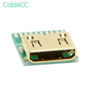 

Mini HDMI 1.4 Type-C Female Socket Receptacle Board Mount SMT Type with PCB for HDTV DIY Cable