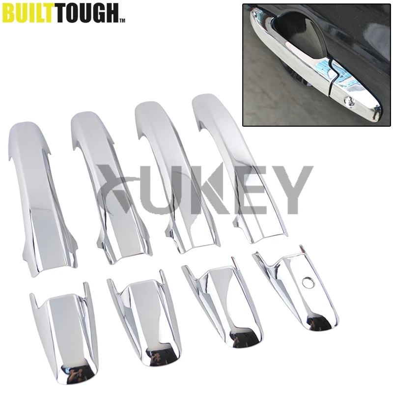 

FIT FOR HONDA CIVIC 2006-2011 PILOT 2009-2015 CHROME DOOR HANDLE COVER TRIM MOLDING CATCH OVERLAY GARNISH CAP CUP PROTECTOR