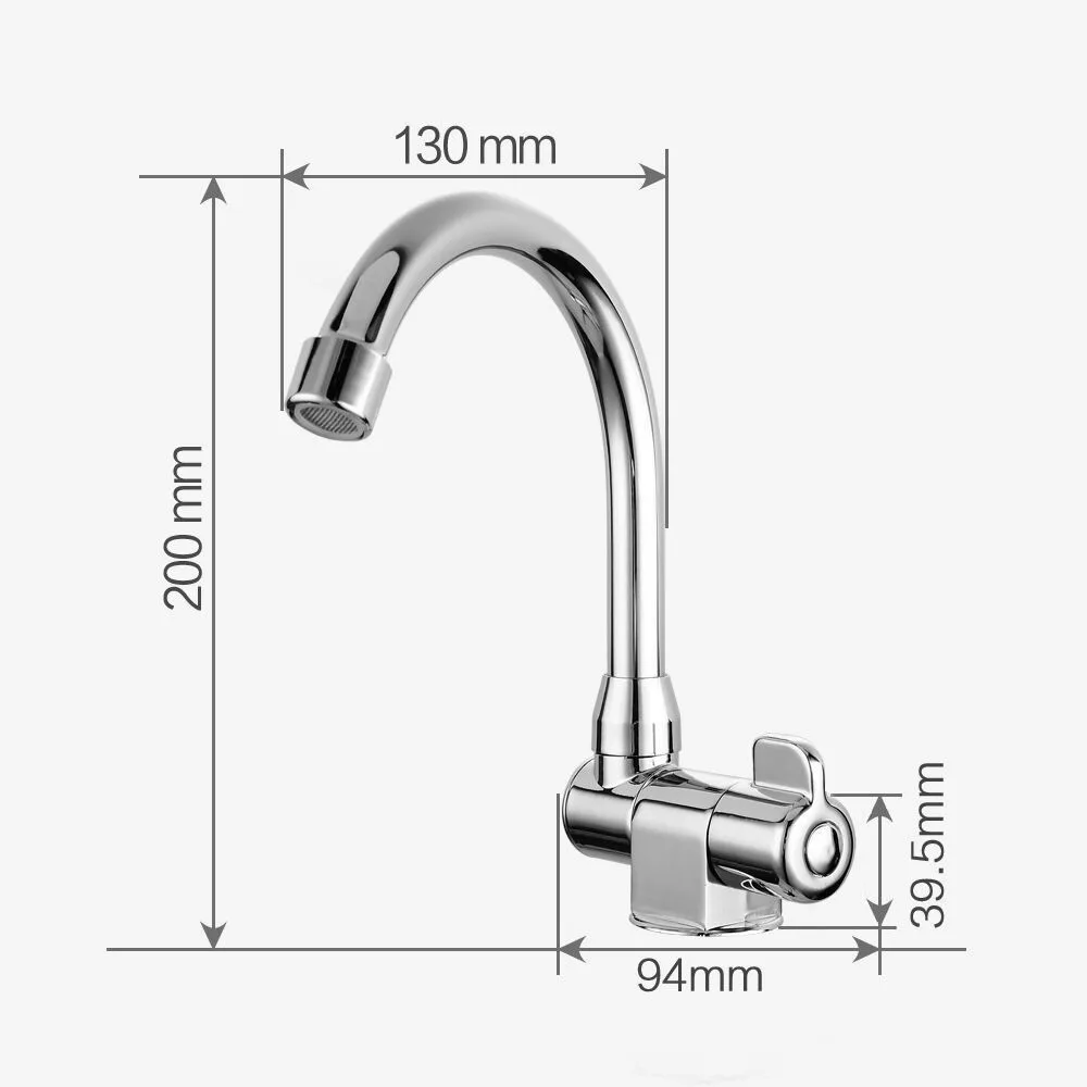 Copper Caravan Boat 360 Rotation Cold Water Faucet Tap Kitchen Bathroom for RV Marine Boat Deck Hatch