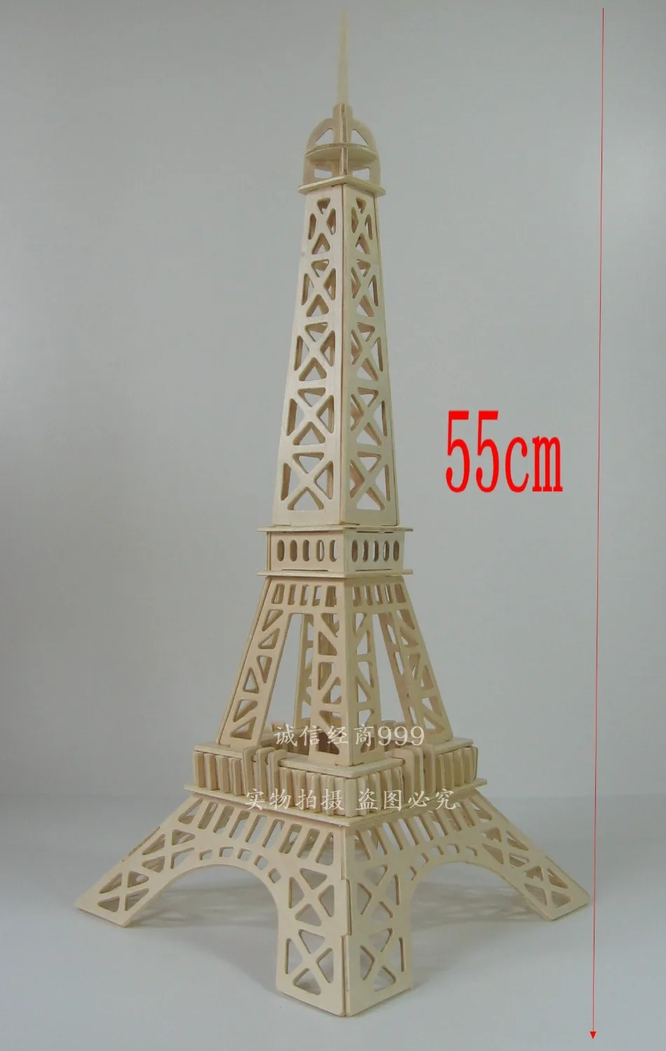 Model Kayu 3D Menara Eiffel Puzzle Rumah DIY Di Model Kit Bangunan