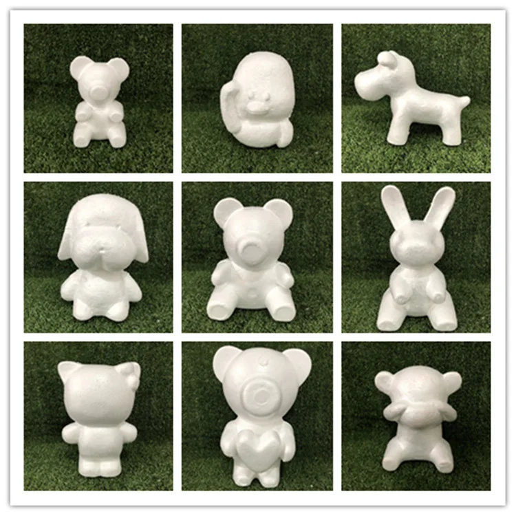 

big size bubble bear model Foam Rose Bear dog Mold DIY Artificial Rose Flower Bear rabbit carton model Foam Rose Teddy Bear Mold