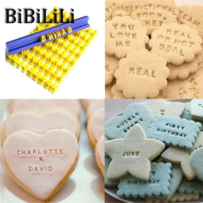 

Kitchen Accessories Home Large Fondant Plastic Alphabet Letter Number Mold Cake Decorating Tools Set Baking Cookie Cutter