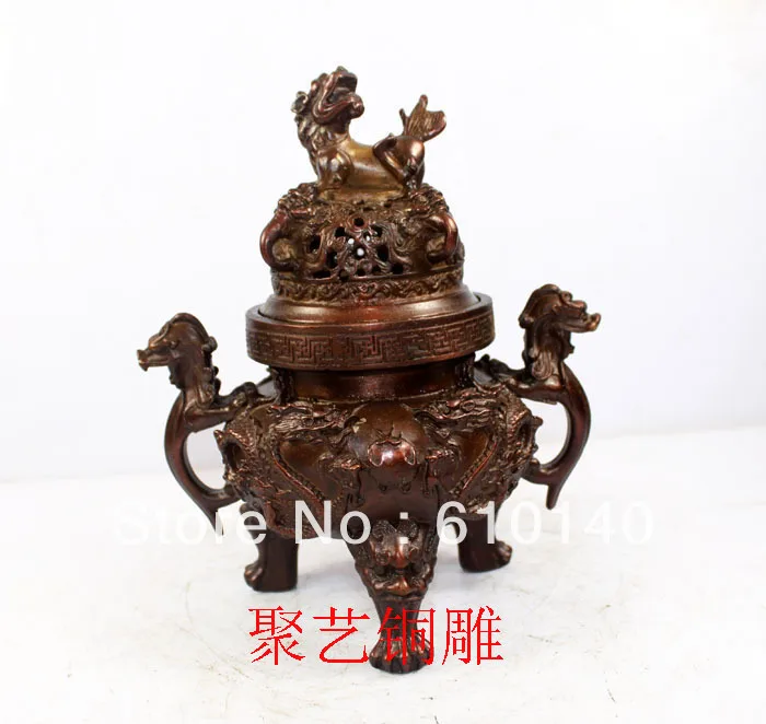 

copper Bronze sculpture, incense burner decoration furnace crafts