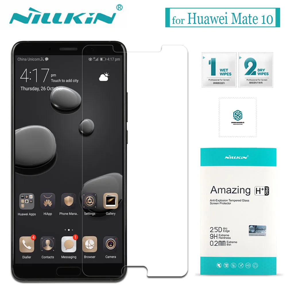 Nilkin для Huawei Mate 10 закаленное стекло Nillkin Amazing H + Pro 0 2 мм тонкое прозрачное защитная
