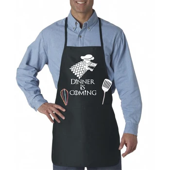 

Cooking Apron Dinner Is Coming Game of Thrones Kitchen Baking BBQ Apron 2 Front Pockets /3 Color Options Great for GOT fans