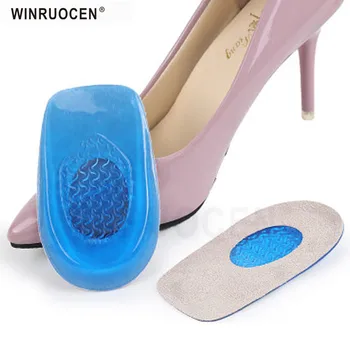 

Women Silicone Shoes Heel Cushions Pain Relief Insert Soles Pads Flat Foot Massage De Silicone high heel silicone gel inserts