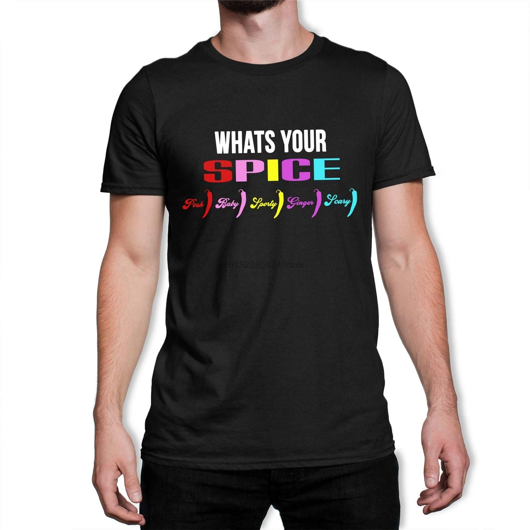 

London Co. What's Your Spice Girls 2019 Tour Men's Black T-Shirt