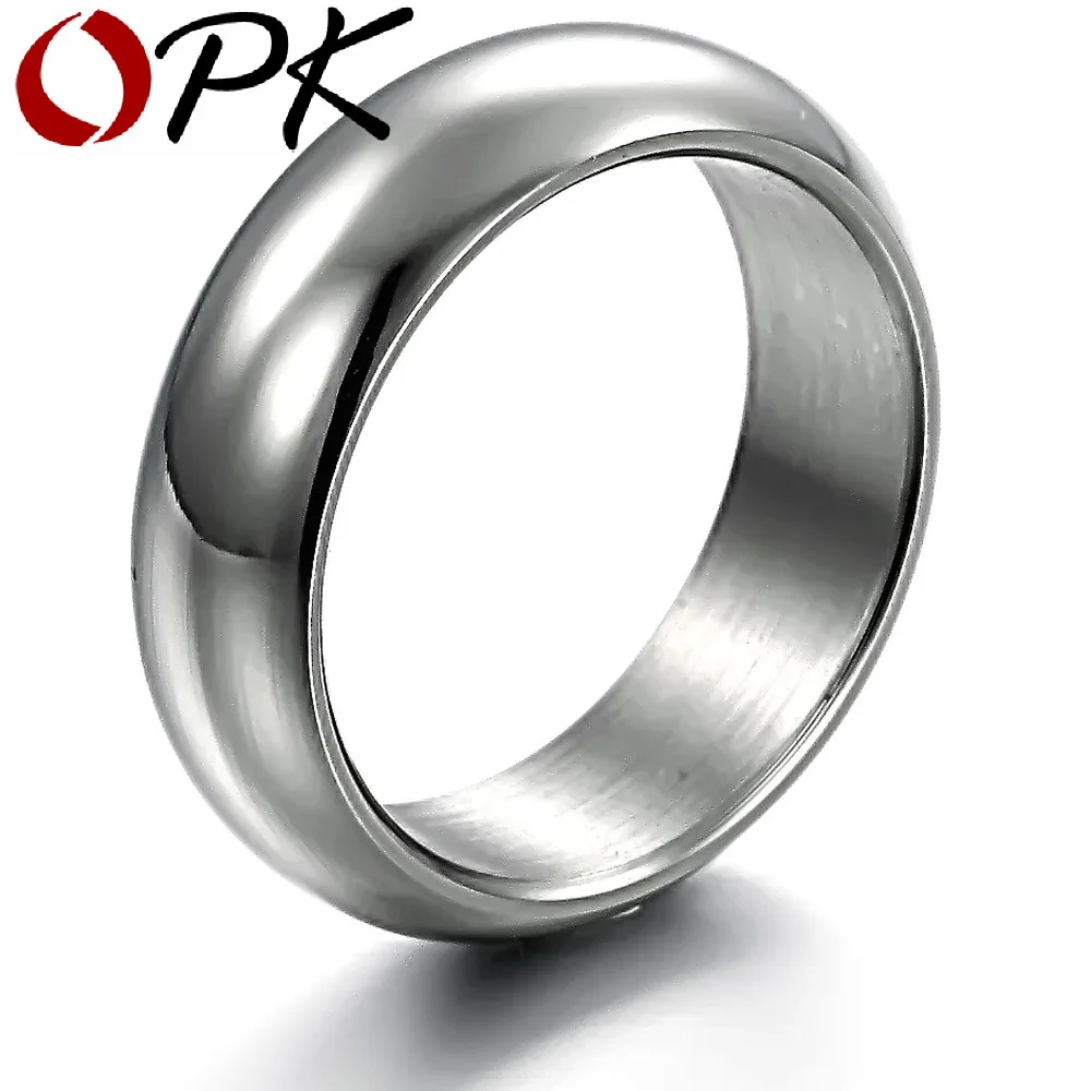 Mdksai Stainless Steel Ring Multi-Size 8 Size Diameter Rings Ring for Men