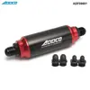 Hi-Flow Performance Fuel Filter Black & Red w AN10 AN8 AN6 Adapter 40 Micron ADF09901 ► Photo 1/6