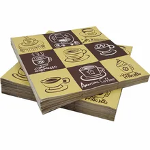 50 servilletas de mesa vintage papel blanco tisú taza para café impresa decoupage boda fiesta café occidental restaurante decoración servilletas