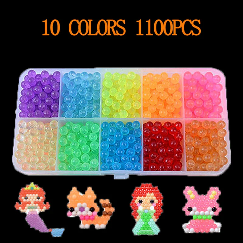 6000 pcs DIY Magic beads Animal Molds Hand Making 3D Puzzle Kids Educational beads Toys for Children Spell Replenish 14