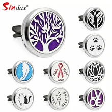 10 шт. подушечки для автомобиля освежитель воздуха Дерево жизни лапа 30 мм магнитное эфирное масло автомобильный диффузор вентиляционный зажим ароматерапия, духи, медальон