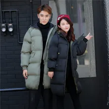 Winter new women s Parkas large yards thick coat long paragraph 2016 lovers paragraph loose down
