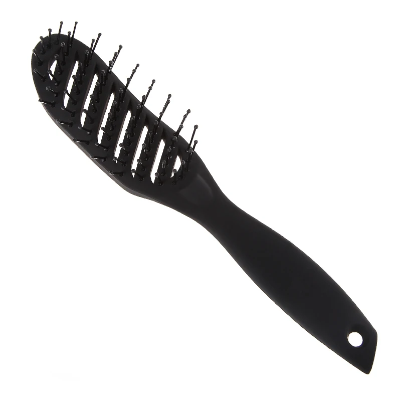 

Pro Hair Salon Anti-static Heat Curved Vent Comb Rows Tine Brushes Hair Scalp Massage Combs Hairdressing Tools
