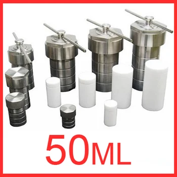 

New 50ml,polytef lined Hydrothermal synthesis reactor,PTFE lined vessel,F4 inner sleeve,High pressure digestion tank